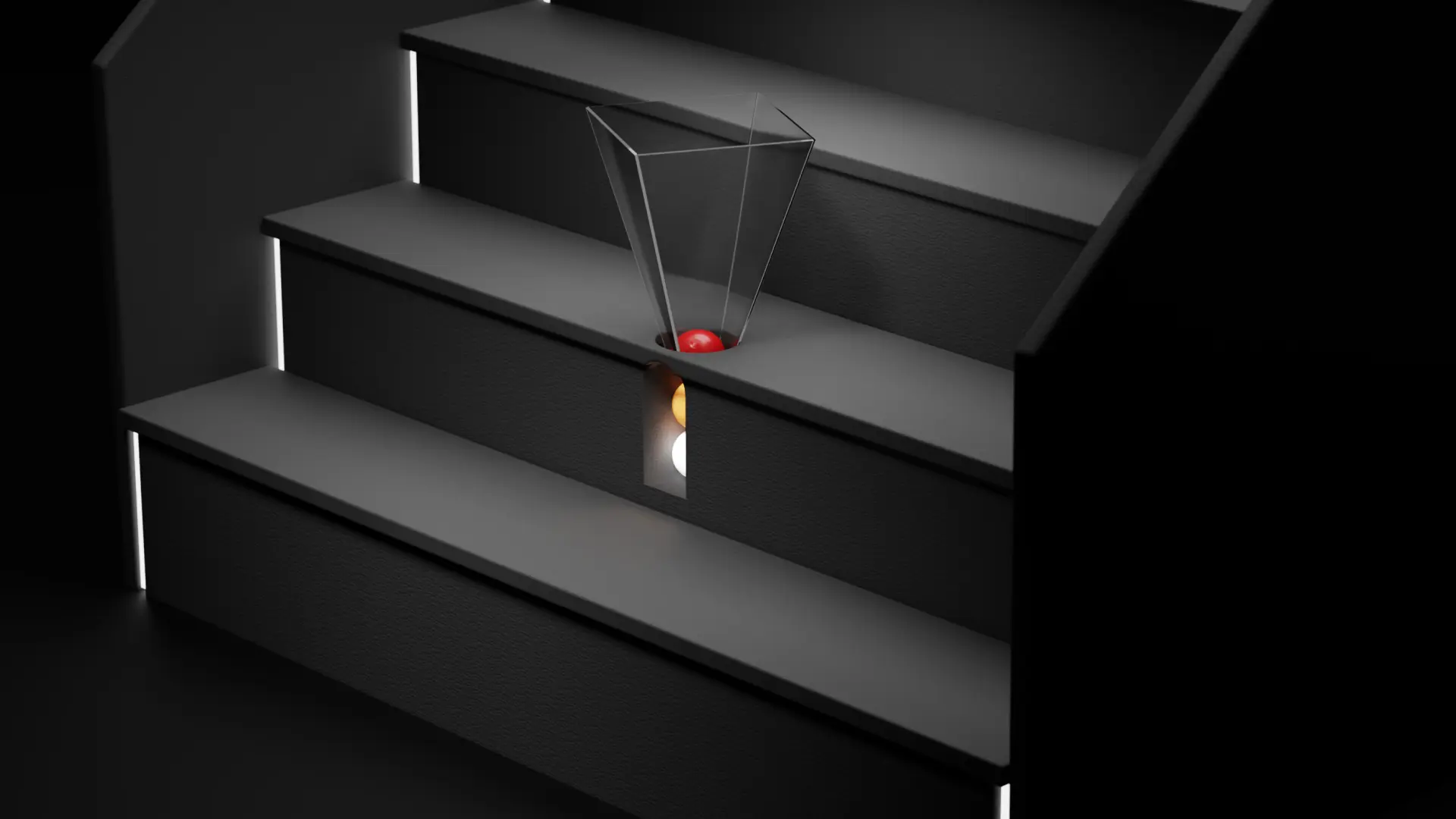 Stairpong - ball drop game by 155.io