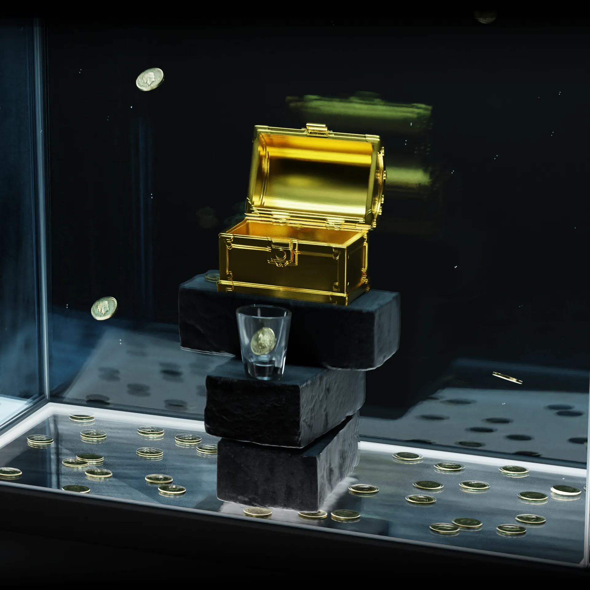 Fish Tank - coin drop game by 155.io